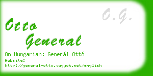 otto general business card